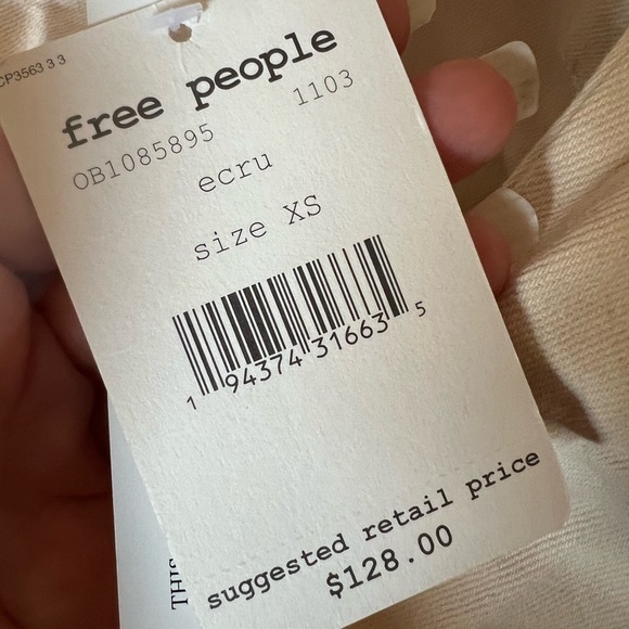 NWT Free People Lou babydoll dress with pockets - Picture 5 of 14